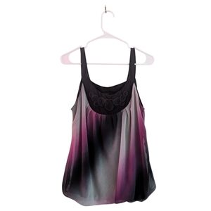 W Wrapper Black and Pink Top Size L